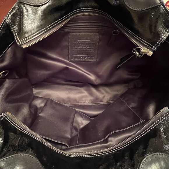 Coach ho873-12362 black patent Leather Bleeker bag EUC - Picture 7 of 10